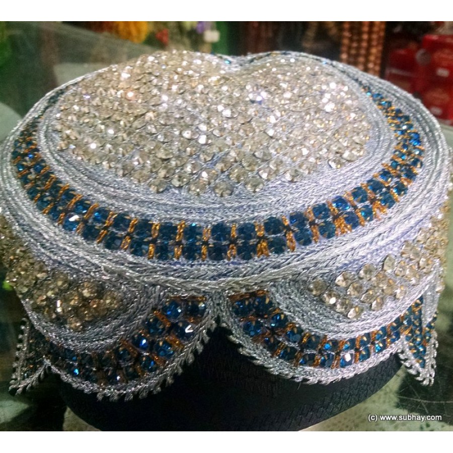 Sindhi Nagina Cap / Zircon Topi Cap MKC-102